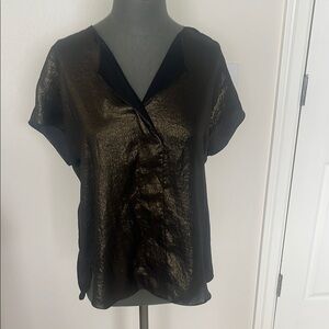 Chic Black and Gold Women's Blouse